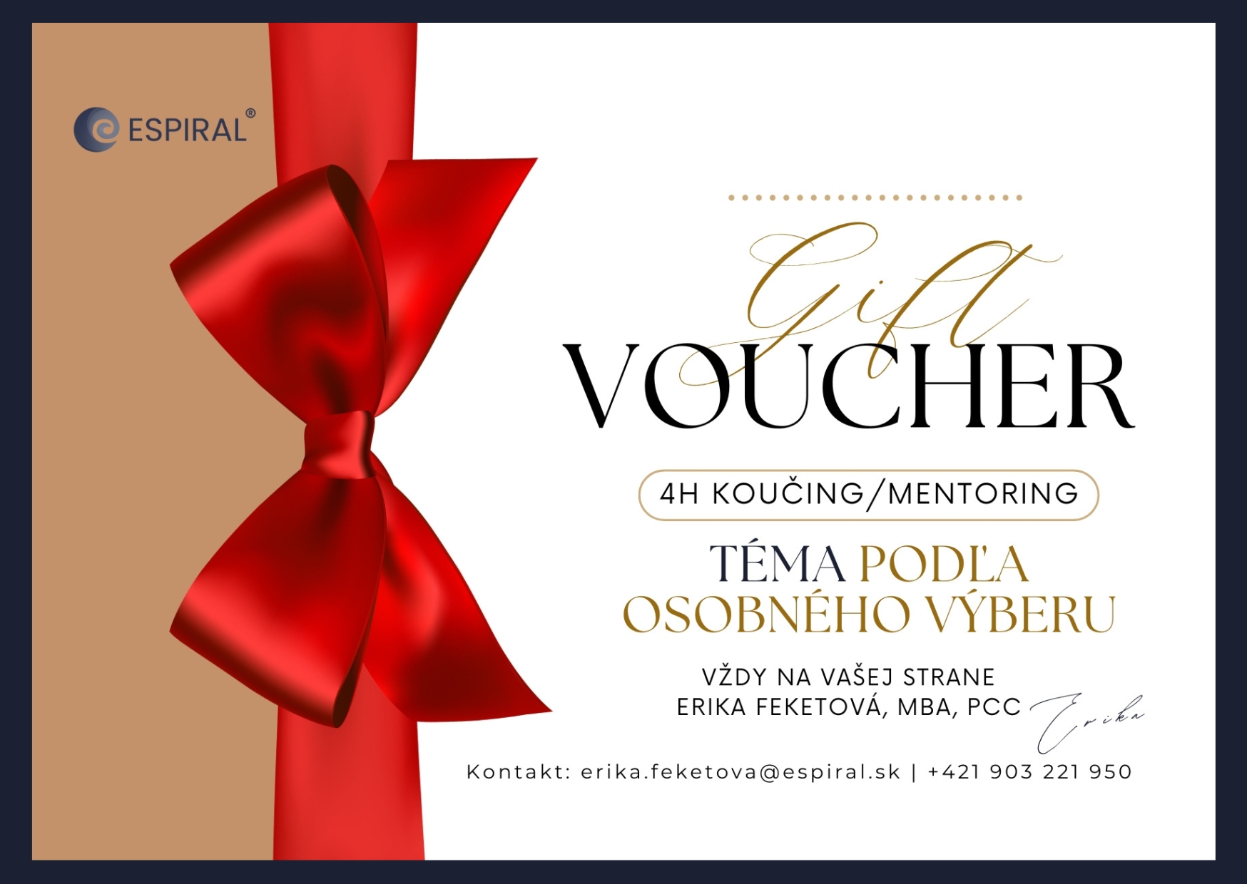 Voucher - Koučing ako dar